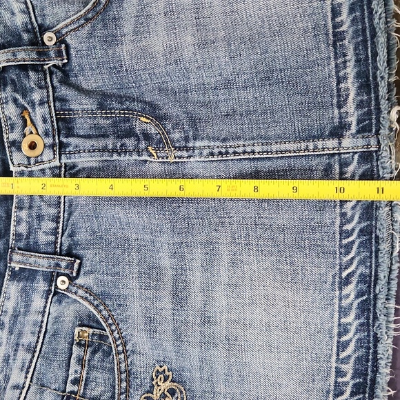 X2 Express Quality Denim Embriodered Mini Skirt - Picture 6 of 6